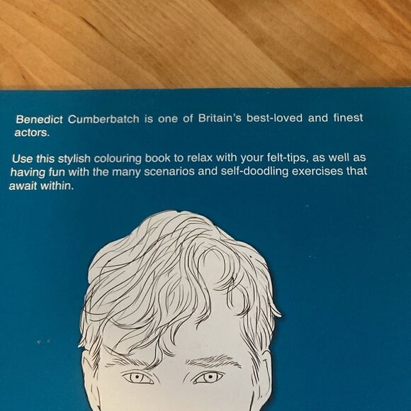 Colour Me Good Benedict Cumberbatch Coloring Book - Picture 4 of 5